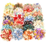 50/100pcs Big Flower-Collar Dog Flower Collar Remove Dog Bowtie Collar Accessories Pets Bow Ties Collar For Small-Large Dogs - Image 3