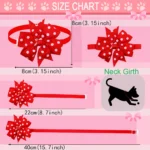 50pcs Dog Bowtie Dot Solid Bow Tie Collar For Small Dogs For Dog DIY Bowties Necktie Pet Grooming Accessories For Small Dogs - Image 4