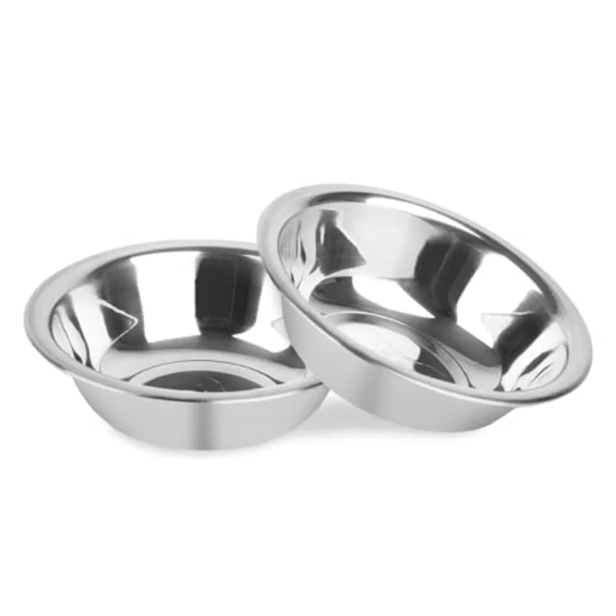 kf-S6791af06260e436581209b04b782cfe0i 2-Pack Cat Bowls, 5.5'' Stainless Steel Cat Bowl, Pet Food and Water Dishes, Non-Tip and Easy Clean Kitten Bowls for Small Cats - Image 1