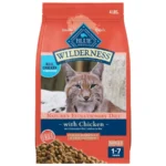 Wilderness Dry Cat Food, Weight and Hairball Control, Chicken, 4-lb. Bag