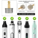 Dog Nail Grinder Head Wheel Replacement Trimmer Electric Clipper Pet Paws Grooming Pet Nail Grinder Head Accessories Tools - Image 2