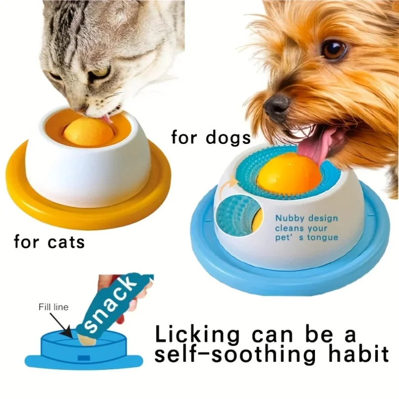 kf-S6b4907cffccd4217b6597b2efebb05b8M Lick Toys For Dogs Interactive Dog Toys Slow Feeder Food Dispenser For Puppy Training Enrichment Cat Feeding Crate Accessory - Image 1