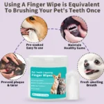 Pet supplies, pet teeth cleaning wipes, cats and dogs, pet cleaning wipes, gloves that can be licked - Image 2