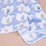 Soft and Cozy Cartoon Elephant Pet Blanket for Dogs and Cats Flannel Throw for Puppies and Kittens Universal Size Christmas Gift - Image 4