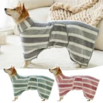 Quick-Drying Dog Bathrobe Ultra-Absorbent Dog Bath Towel Thickened Soft Pet Dog Drying Coat For Pet Lover Bath Accessories