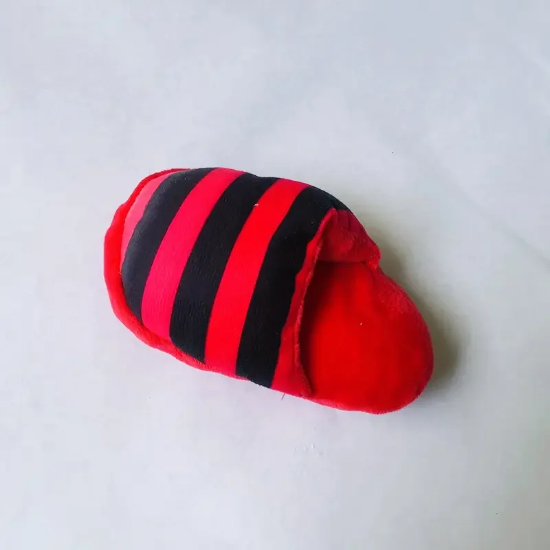 1pc durable plush squeaky slipper chew toy for breeds colorful cartoon animal resistant soft texture no batteries needed interactive dog toys for details 6