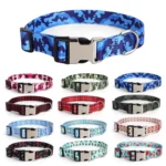 Custom Large Dog Collar Cute Print Personalized Pet Collar Nylon Puppy Dogs ID Collars Engraved Name for Small Medium Large Dog - Image 4
