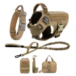 Large Dog Harness And Leash Set Pet German Shepherd Malinois Training Walking Vest Dog Harness And Collar For Medium Large Dogs