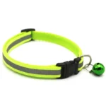 Reflective Cat Collar Adjustable Buckle Neck Ring Necklace Bell Pet Products Safety Nylon Colla collar para gatos - Image 5