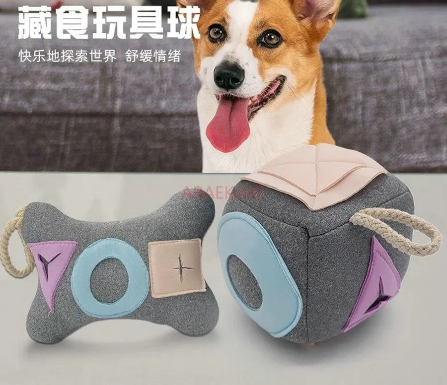 kf-S6f3e3cea2f9547478916091b24d7e502j New pet dog toys, hidden food toys, ball training, biting puzzle, medium to large dog pet supplies - Image 1
