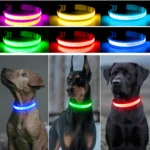 LED Luminous Collar Adjustable Glowing Dog Collar USB Rechargea Flashing Anti-Lost/Avoid Car Accident Collar Dogs Pet Products