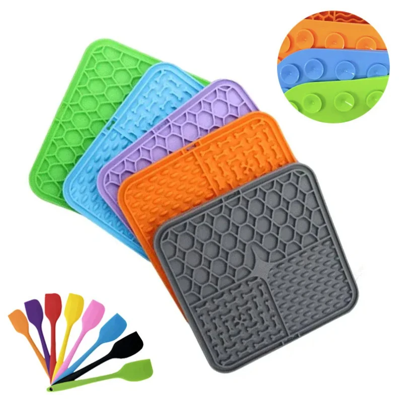 kf-S7083ff5ab15e4a0f85a88e08e7b36e7aJ Pet Placemat Cat Slow Feeding Mat Dog Lick Mats Silicone Pets Eating Slowly Food Pad Cats Dogs Feeding Supplies - Image 1