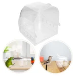 Bird Bath for Cage Transparent Parrot Bathtub with Drawer Lightweight Hanging Bird Shower Bath Tub for Parakeets Cockatiels