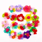 20PCS Cute Handmade Puppy Dog Hair Bows Pet Dog Hair Accessories Flower Bows Dog Grooming Bows for Small Dogs Pet Products - Image 4
