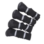 D2 4Pcs Set Pet Dog Shoes Anti Slip Protective Boots Dog Socks for Large Dogs Cat Waterproof Winter Dog Pet Puppy Shoes For Dogs - Image 2