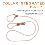 Multi-functional adjustable P-shape dog leash Chain Traction Rope Leads for Running Walking Free hands free leashes - Image 7