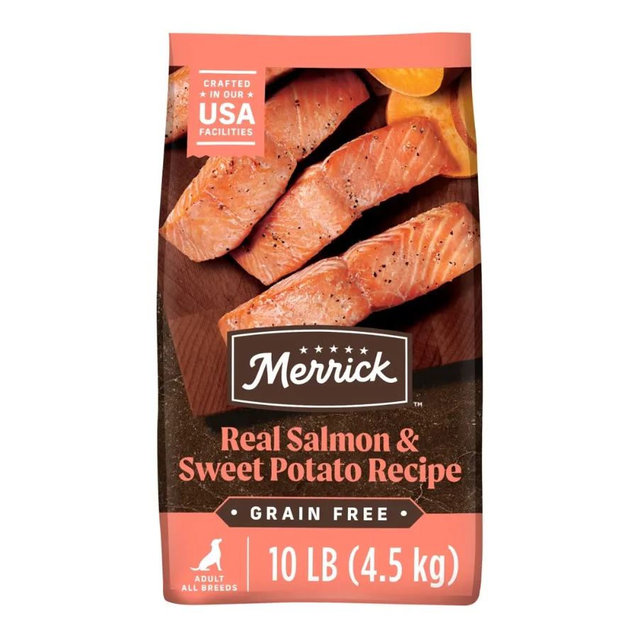 kf-S72c041b6a838450e8b42249679a9066fB Premium Grain Free Dry Adult Dog Food, Wholesome And Natural Kibble With Real Salmon And Sweet Potato, 10.0 lb. Bag - Image 1
