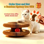 Foldable Corrugated Cat Scratching Board with Ball Track Toy Durable Scratch Pad Bed Free Surprise Gift USA Warehouse
