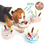 New Birthday Cake Dog Toys Interactive Bite Resistant Gnaw Toys Puppy Teething 16cm Stuffed Cake Doll Party Decor - Image 7