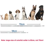 38/70cm Retractable Pet Collars Soft Silicone Dog Collar Puppy Collar Cat Neck Strap Valid for 8 Months Waterproof Pet Supplies - Image 6