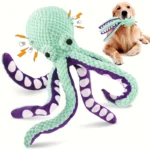 Pet plush octopus toy interactive sound anti-demolition home large and small dog boredom companion dog toy - Image 5