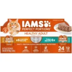 Perfect Portions Wet Cat Food Variety Pack, Grain Free, 1.32 Oz Trays 12 Pack
