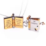 Openable Book Spanish Mi Campeón Son Necklace Mi Pequeña Estrella Daughter Necklaces My Little Star Choker Birthday Gift Jewelry