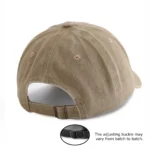1pc Tote-bag Bear Print Washed Baseball Cap for Adults, Minimalist Retro Style Casual Soft Adjustable Dad Hat, Perfect As Gift - Image 2