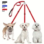 Durable 3-in-1 Nylon Dog Leash with Padded Handle for Outdoor Walking, Car Travel, Hiking and Camping - Three-Way Pet Leash - Image 2