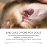Dog Ear Care Drops Relieve Itching Dandruff Reduce Odor Anti-Fungals Earwax Remover No Irritating Pet Ear Cleaner Liquid 60ml - Image 5
