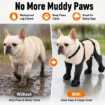 1set Pet Rain Shoes Dog Rain Boots Waterproof Dog Boots Small Puppy Medium Large Dogs Pet Booties Anti-Slip Dog Shoes Rain Snow - Image 3