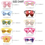 50/100pcs Bulk Popular Dog Bowtie For Small Dog Cat Bowtie Neckties Dogs Pets Grooming Accessories Fashion Bowties For Dogs - Image 2