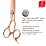 Fenice JP440C Pet Grooming Equipment Scissors Set 7/7.5/8 Inch Straight Curved Thinner Chunker Shears for Canine hairdresser - Image 4