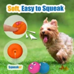 6 Pcs Latex Dog Squeaky Toys Rubber Soft Dog Toys Chewing Squeaky Toy Fetch Play Balls Toy for Puppy Small Pets Dog Accessories - Image 5