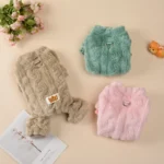 Pet Dog Clothes Cozy Soft Fleece Puppy Cat Jumpsuit For Small Medium Dogs Cats Winter Warm Clothes With Elasicity Yorkshire Pug - Image 2