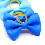 20pcs Cute Pet Dog Hair Bows Solid Grooming Bows with Rubber Band Gifts for Small Dogs Hand-made Headwear Dog Supplies - Image 6