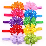 50pcs Dog Bowtie Dot Solid Bow Tie Collar For Small Dogs For Dog DIY Bowties Necktie Pet Grooming Accessories For Small Dogs - Image 3