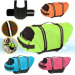 Dog Life Jacket Reflective Dog Life Vest Pet Safety Swimming Vest for Small Medium Large Dogs Outdoor Water Activities