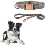 Dog Rope Walking Training Leash Neck Metal Buckle Pet Towing Rope Neck Collar Dog Chain Adjustable Linen Collar Rope Leash Set - Image 4