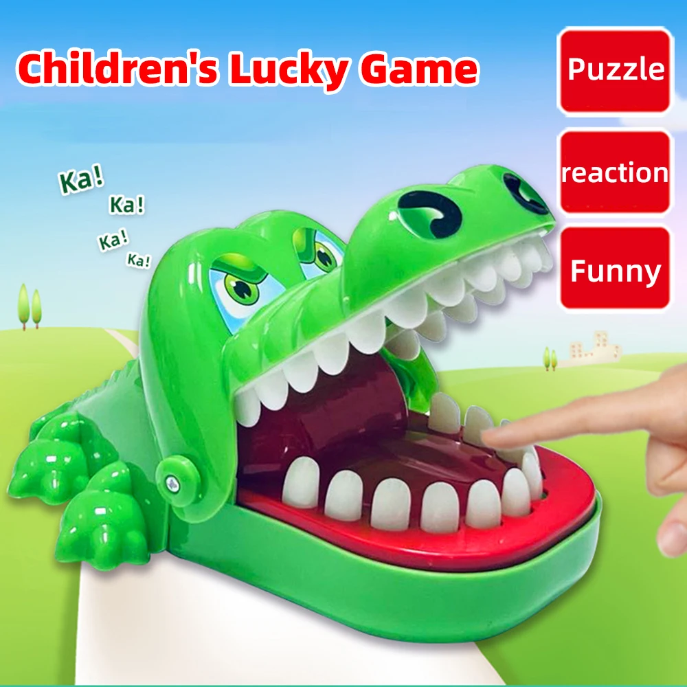 kf-S81bdd3dabdf94db2b8dea850b2303bcbV Crocodile Teeth Toys Children's Crocodile Bites Fingers Reaction Training Novelty Children's Lucky Game Trick Decompression Toy - Image 1