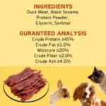 7.05oz/14.11oz(200g/400g) Sesame Duck Jerkey, All Natural Ingredients, Natural Dog Treats, Healthy, Easily Digestible - Image 5