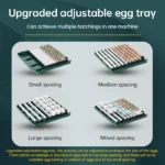 6 Eggs Automatic Incubator with automatic water filling Hydrating Egg Flipping and Temperature Control for Bird,Quail,Geese Egg