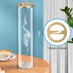 Modern Glass Incense Burner Anti-Ash Flying Incense Holder with Removable Glass Ash Catcher for Home Decor Yoga Meditation - Image 4