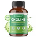 Choline 500mg - High Potency Choline Supplements, Supports Cognitive Performance & Liver Function, Vegan Capsules, Non-GMO