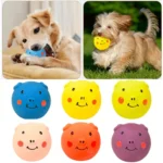 Pet Biting Toys Cartoon Latex Squeaky Dog Toys Soft Bite Resistant Pig Pet Squeaky Toys Colorful Doy Molar Self Happy