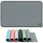 Silicone Pet Feeding Mat Contain Spills Protects Floors, Placemats for Cats and Dogs Food Water Bowl, Pets Accessories