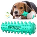 Hot Selling Squeaky Dog Toy Molar Stick Teeth Cleaning Serrated Dog Toothbrush Food Leaking Pet Supplies