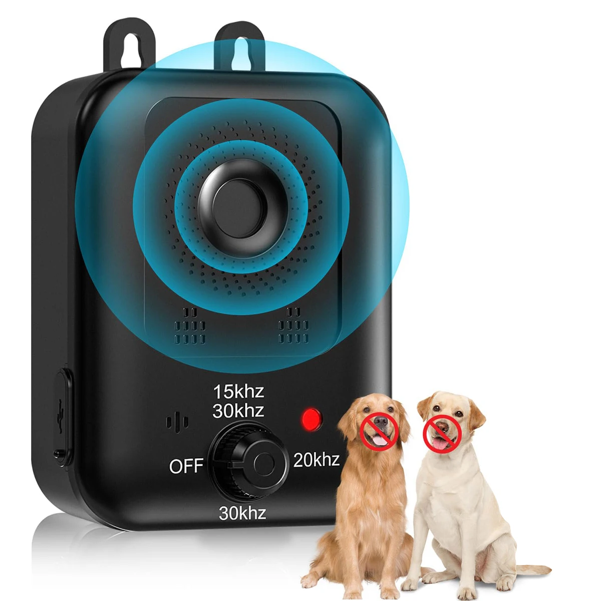 kf-S861034e0c7f74f68a0da9e231640c1edy Automatic anti-barking device for dog barking control, rechargeable ultrasonic dog barking deterrent device, outdoor and indoor - Image 1