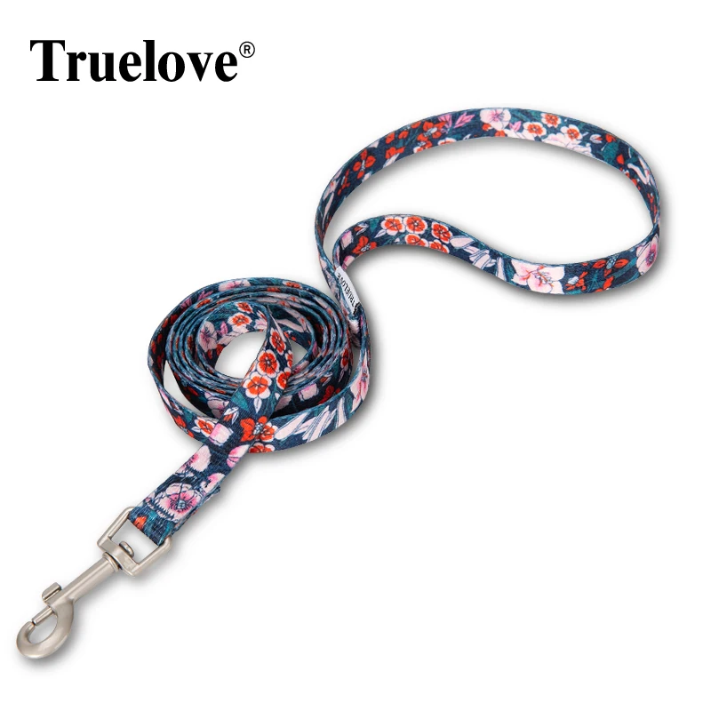 kf-S86a5fa6c177f4f29a90865547cd5c658H Truelove Floral Pet Leash Spring Design Small Boys Girls Dogs Cats Lihgtweight Rope Running Training Dog Leash Polyester TLL3113 - Image 1