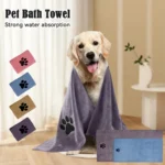 35*75cm/50*100cm Highly Absorbent Dog Towels Breathable Microfiber Pet Grooming Towel Fast-Drying Super Soft Pet Cloth